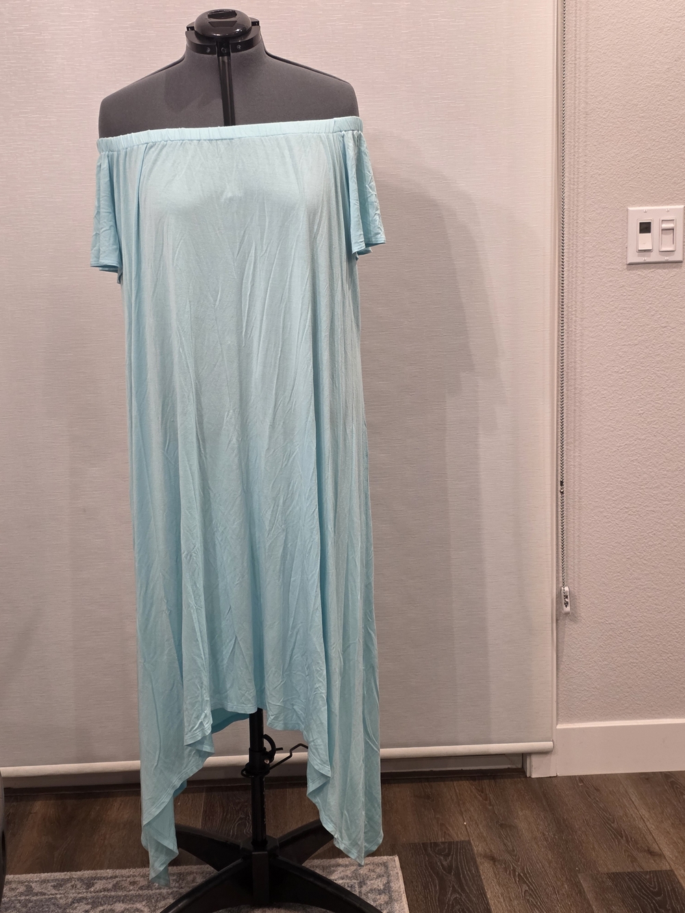 Lane Bryant Pale Blue Off-Shoulder Dress